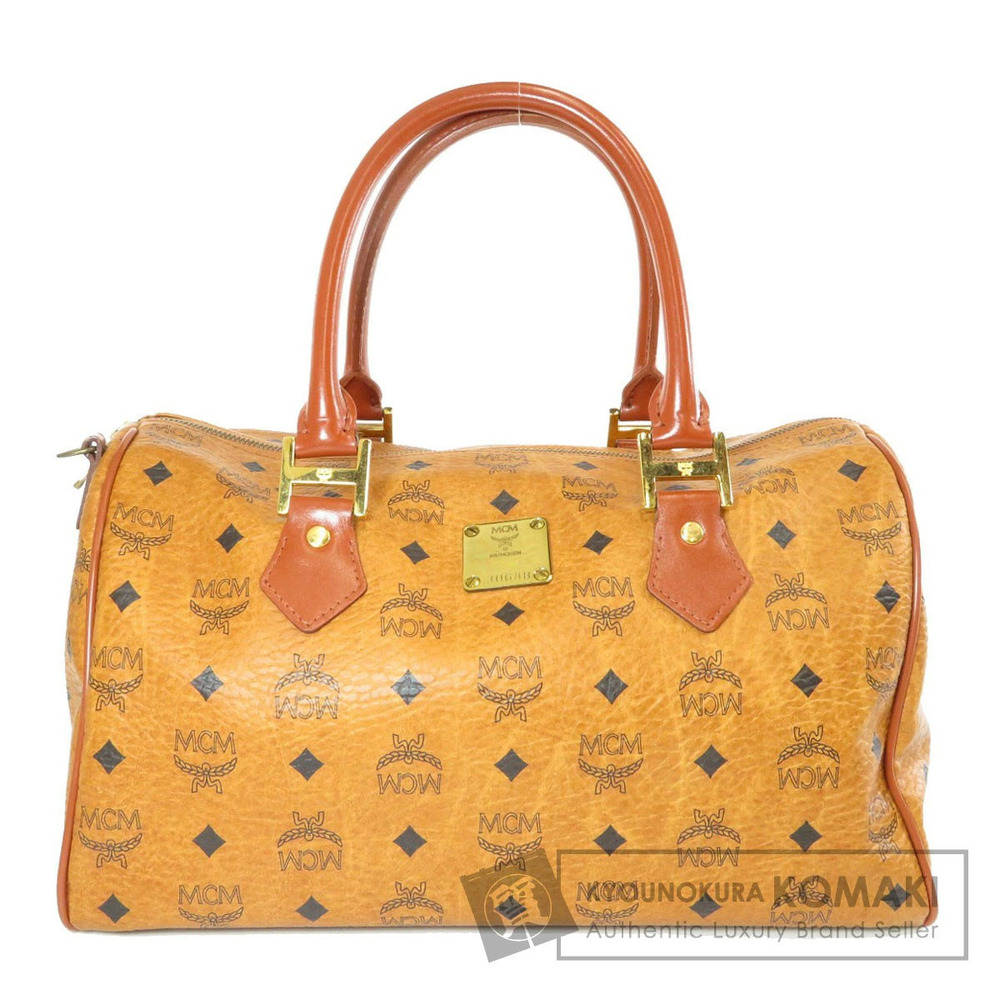 MCM Monogram Boston Bag Leather